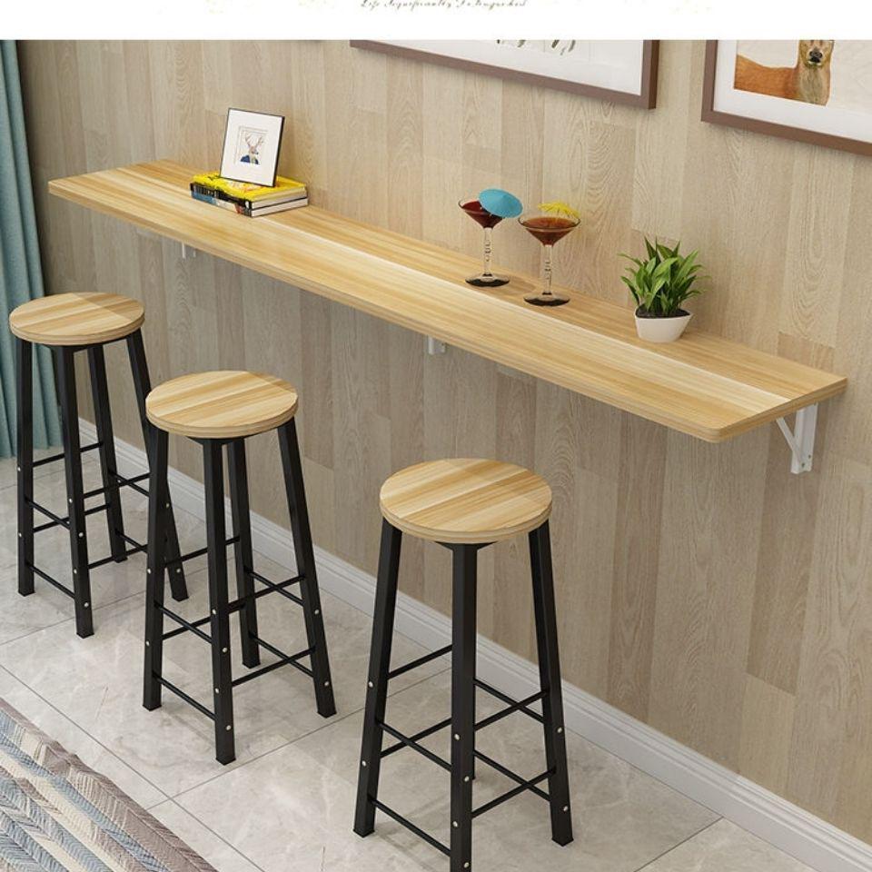 壁挂式小户型折叠小饭桌小吃店靠墙出租屋多功能吃饭小桌子折梦诺