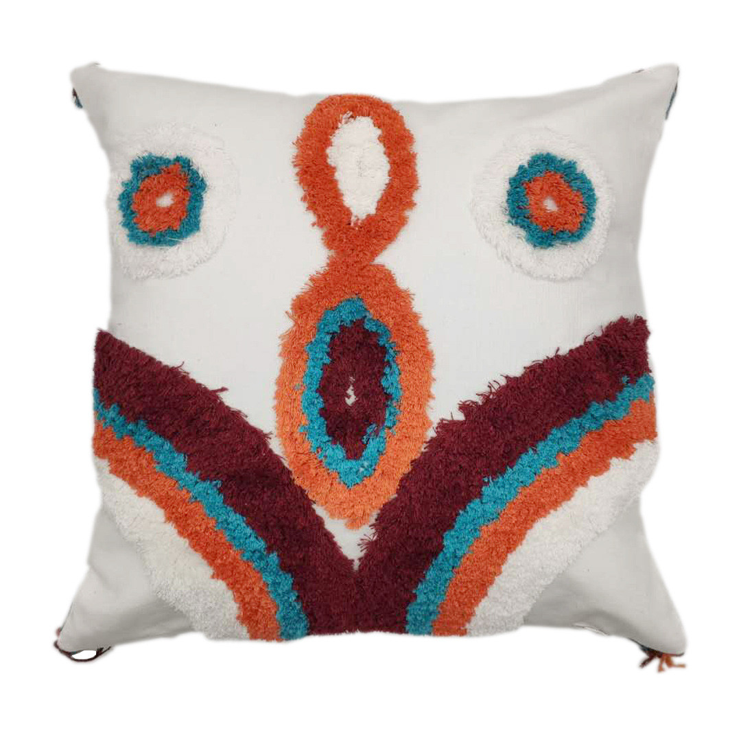 摩洛哥ins风抱枕客厅簇绒印度流苏床头沙发靠垫枕棉布礼品抱枕套