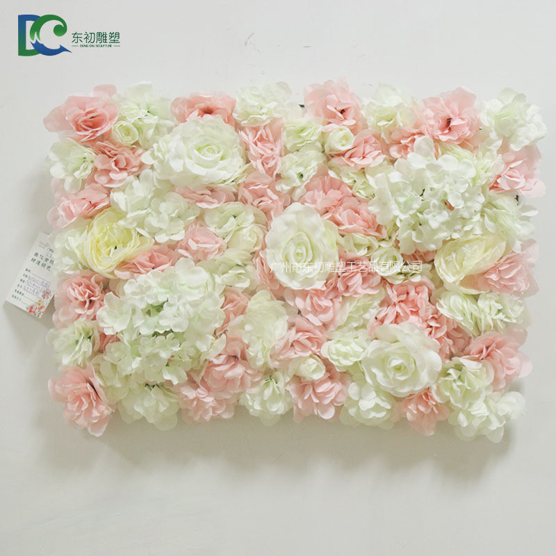 仿真花墙仿真草皮玫瑰假花墙装饰植物墙花排人造绣球绢花工艺排