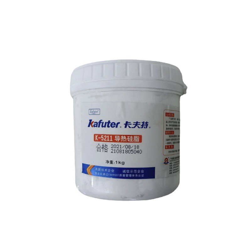 厂家直供卡夫特k-5211cpu无味膏导热系数1.2 导热硅脂散热白色