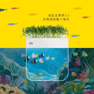 小型芽苗菜育苗盘鱼菜共生水族箱养鱼种花种菜塑料桌面批发花沐鱼