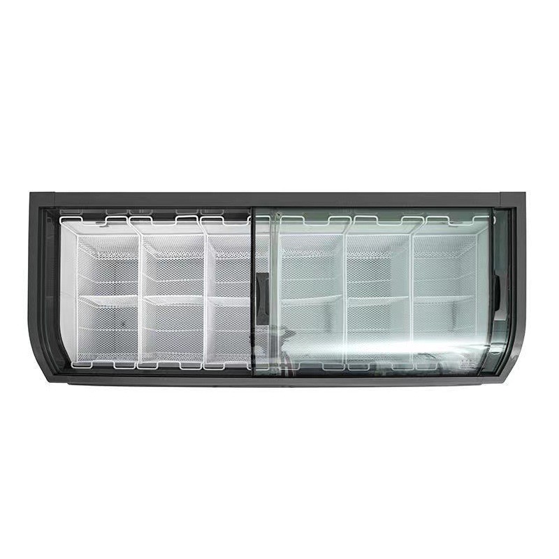 热销冷藏展示柜保鲜柜商用冰柜双门组合超市岛柜透明玻璃推拉门雪