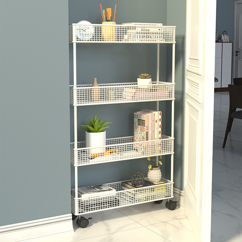 ce2q门缝后置物架卫生间夹缝收纳柜超薄极窄储物柜落地卧室门后小