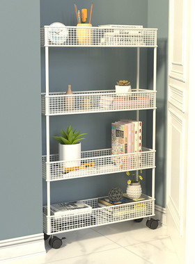 ce2q卧室门后置物架卫生间夹缝收纳柜超薄极窄储物柜门缝落地后小