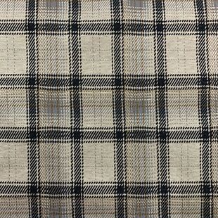 新款tr高档色织格子混纺棉毛呢提花面料色织服装原料粗纺现货