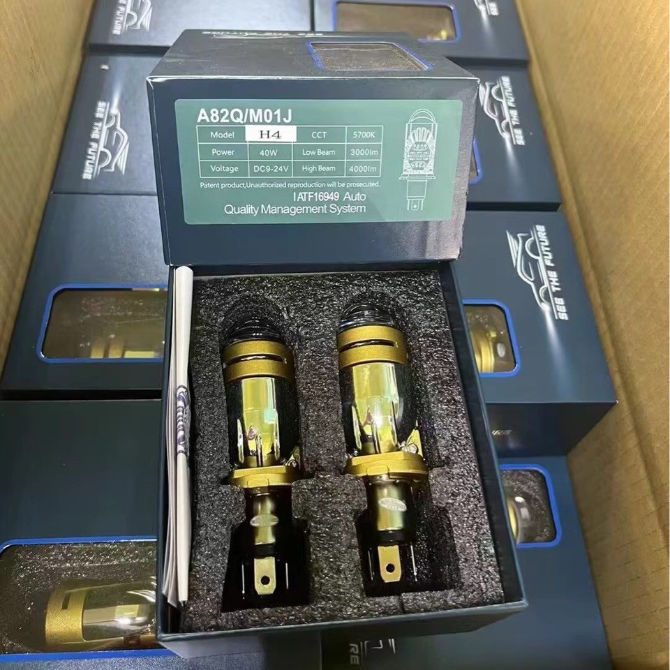 M01J汽车透镜LED大灯透镜灯泡 汽车摩托车灯泡