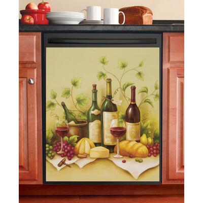 58x43cm彩印洗碗机磁铁贴厂家厨房创意定做洗碗机翻新装饰磁铁