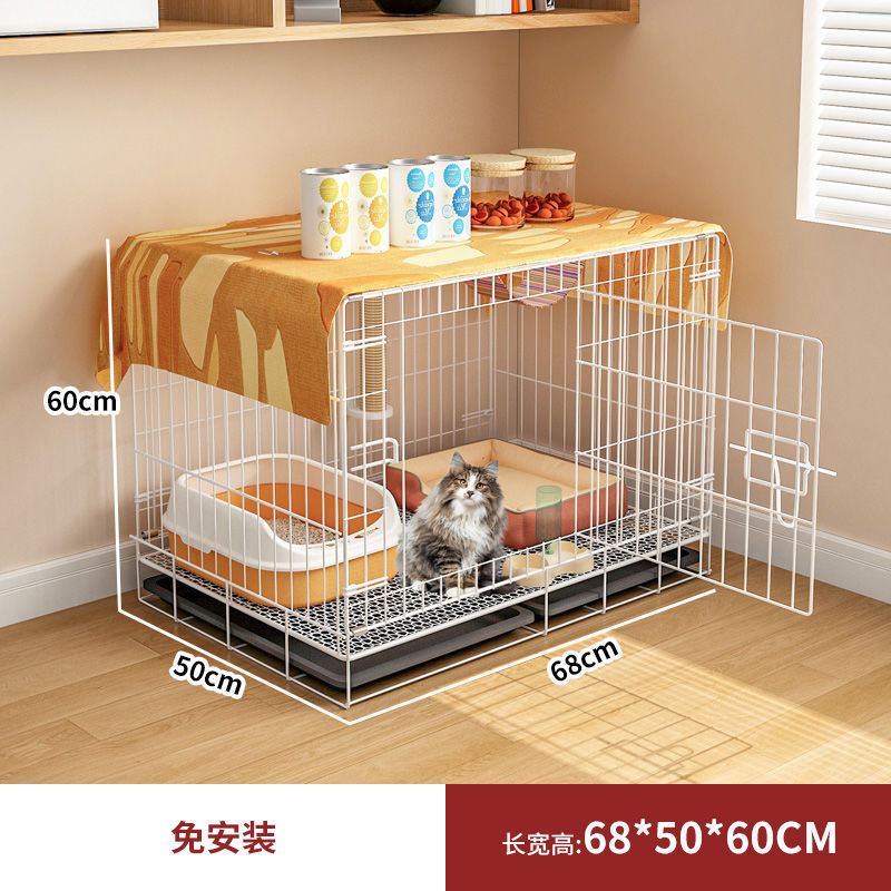 猫笼子家用室内带厕所一体超大自由空间单层双层别墅猫舍猫屋笼子