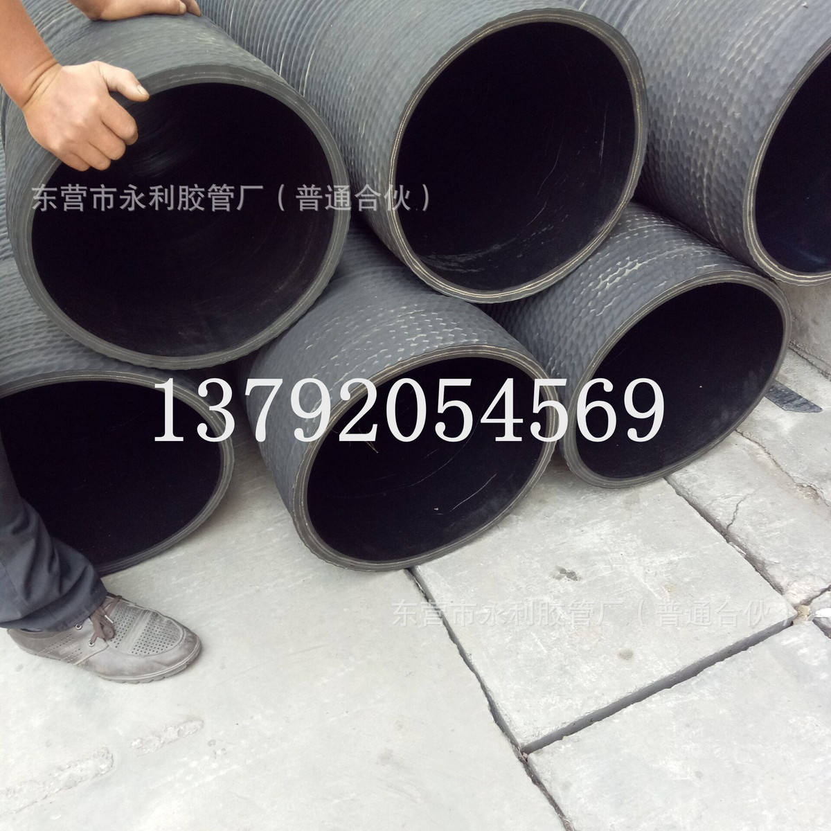 200mm-1000mm橡胶埋钢丝吸管黑色橡胶螺旋管吸排水橡胶管