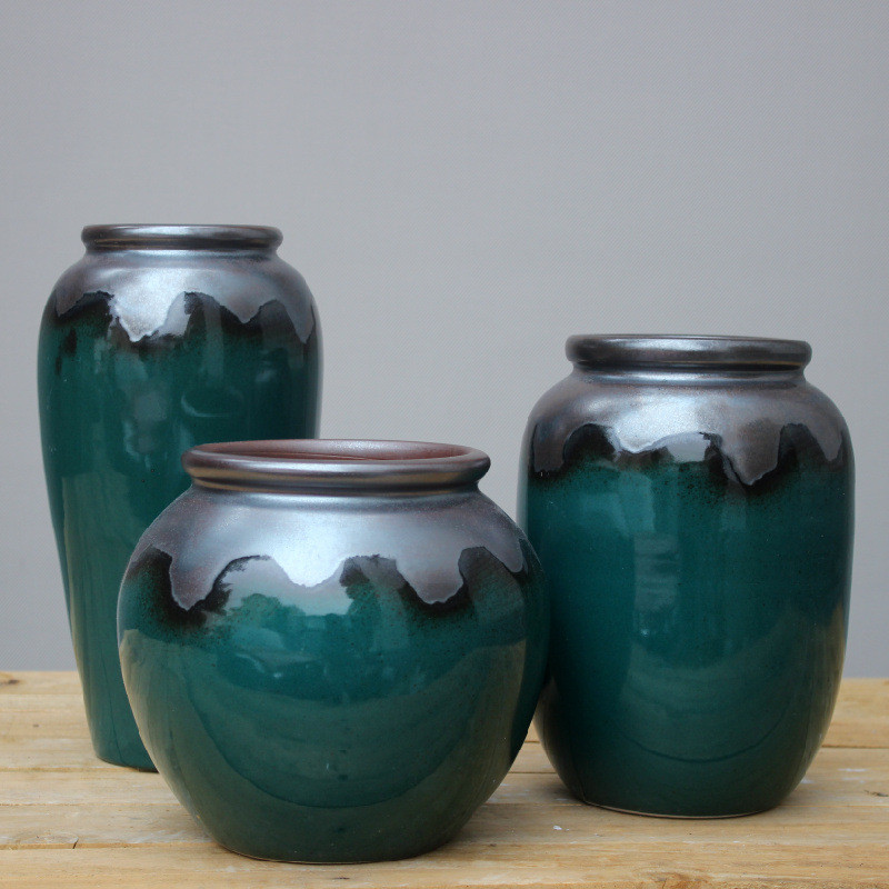 景德镇陶瓷花瓶摆件客厅餐桌瓷瓶创意摆设装饰品插花干花现代简约