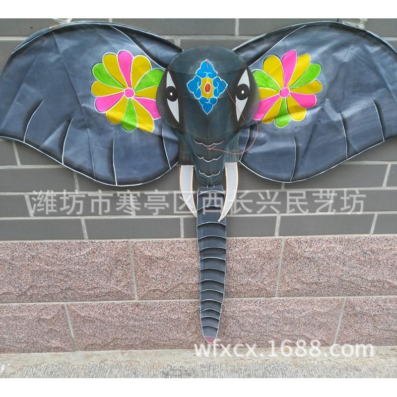 潍坊自由类风筝大象风筝纯手工风筝美陈绘制放飞大象风筝
