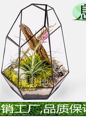 16035b包邮!几何微景观盆栽几何直销花房多肉玻璃花房工厂玻璃