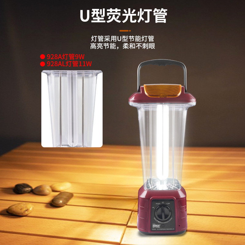 热销新佳928al多功能户外手提应急灯充电式应急灯便捷式地摊营地