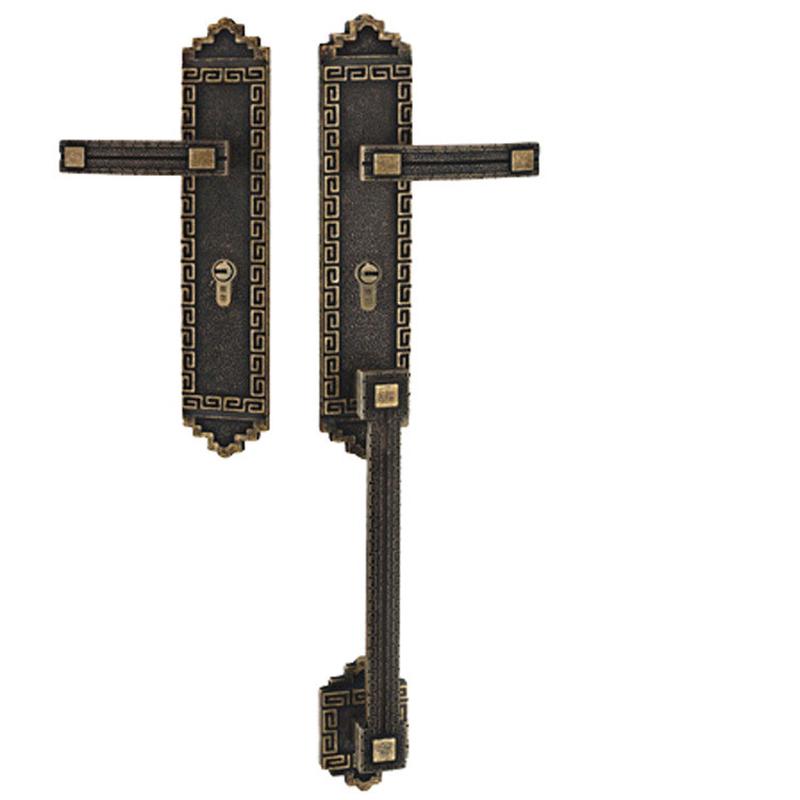 铜锁连泰好工房世新中式仿古纯铜双开门锁入户大门锁llc6000ob