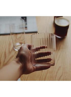 收集时光 Camus say超薄Ionic棱纹杯 手工玻璃啤酒杯 水杯 包邮
