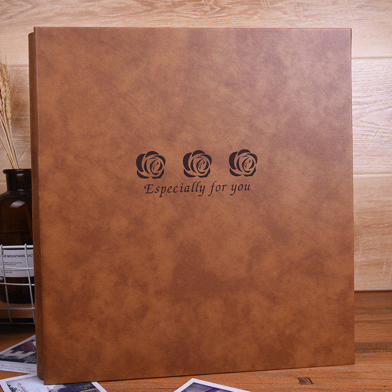大容量直销现货复古皮插页式家庭影集相册6寸过塑4r插袋纪念册