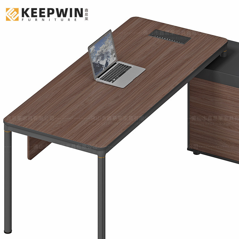 热销办公室老板桌简约现代单人位主管桌电脑桌椅财务经理组合办公