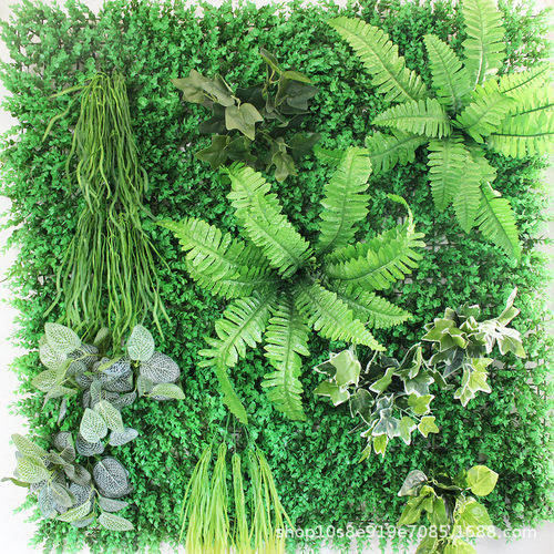 墙面装饰人造绿植墙室内背景墙塑料草坪门头店招形象墙仿真植物墙