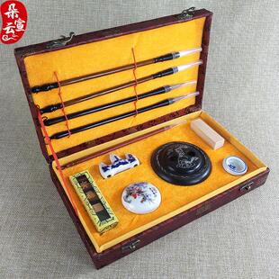 厂家套装文房四宝精品销售毛笔印泥笔墨纸砚初学者学生批发学套装