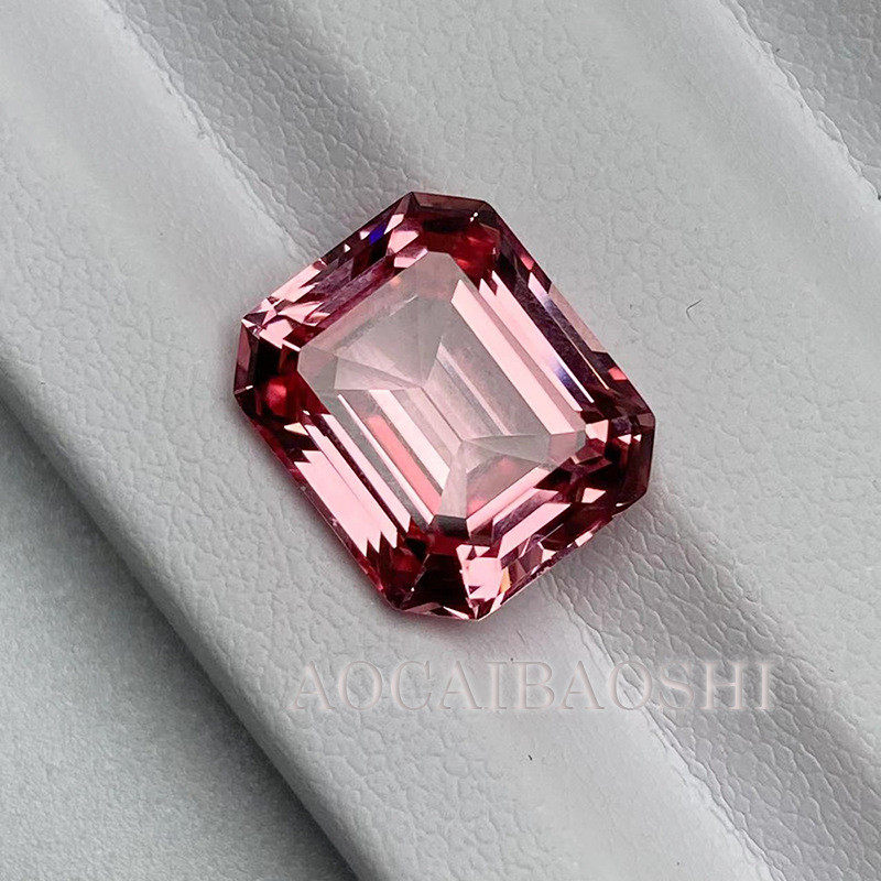 热销奥彩宝饰合成实验室培育帕帕拉恰人工祖母切提拉法直销宝石裸