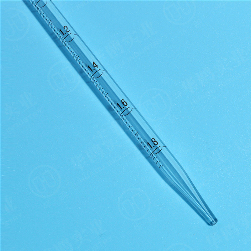 厂家供应玻璃吸管尖口试管刻度试管多规格高透明高硼玻璃刻度带