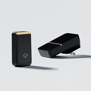 博智能门铃b512家用无线门铃一拖一老人呼叫器颖音乐叮咚数码 遥控