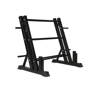 多功能三层哑铃架子壶铃架商用置物架家用杠铃杆片收纳架储存架