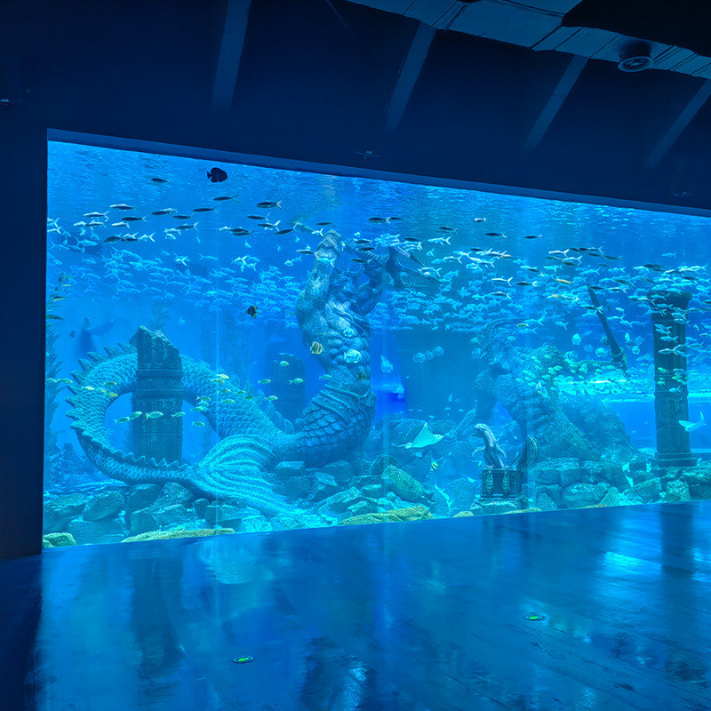 热销大型亚克力鱼缸观赏大型鱼缸海洋馆鱼缸有机玻璃鱼缸设计施工