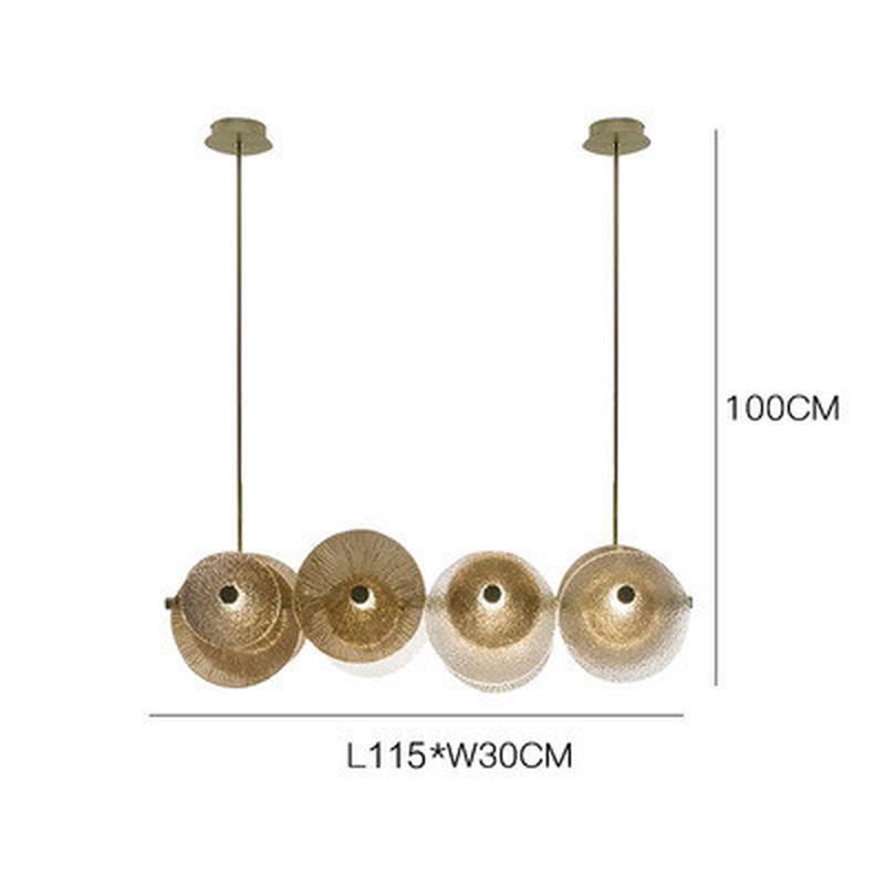 现代简约设计师玻璃会议室餐桌吊灯北欧轻奢餐厅办公酒吧艺术吊灯