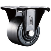 4寸厚德重心福马万向低重型尼龙调节脚轮带刹车脚杯