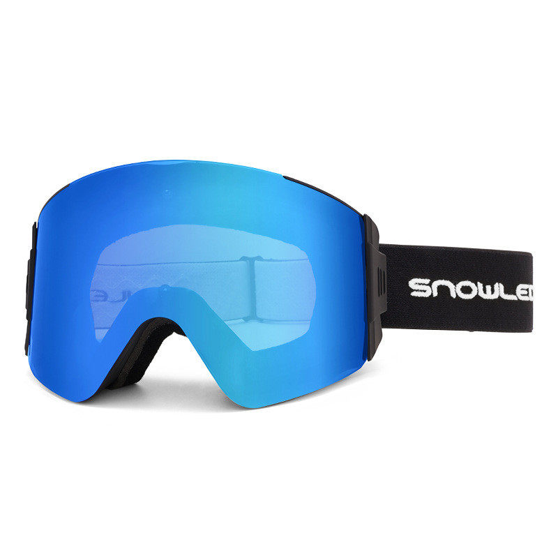 钜保运动新款电加热鼻托磁吸镜片侧边加固男女设计专业防雾滑雪镜