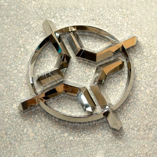 镜面不锈钢黄钛字镜面不锈钢镀钛标牌双面立体金属字牌三维立体字