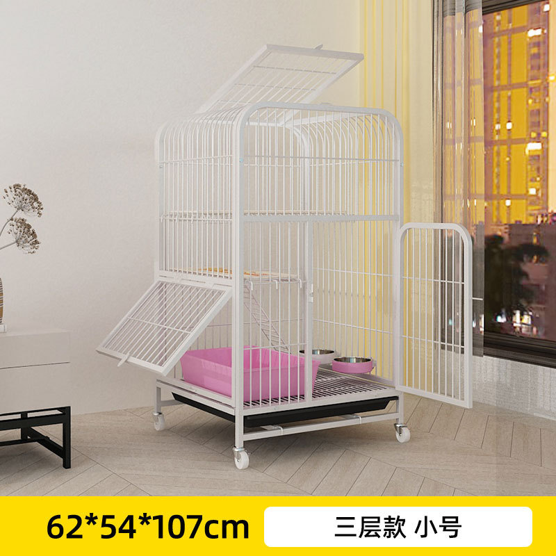 猫笼猫别墅超大自由空间猫咪室内带厕所一体猫屋家用猫舍猫笼厂家