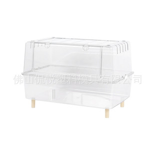75透明水晶亚克力笼仓鼠笼子70基础笼全透明金丝熊用品批发可叠放