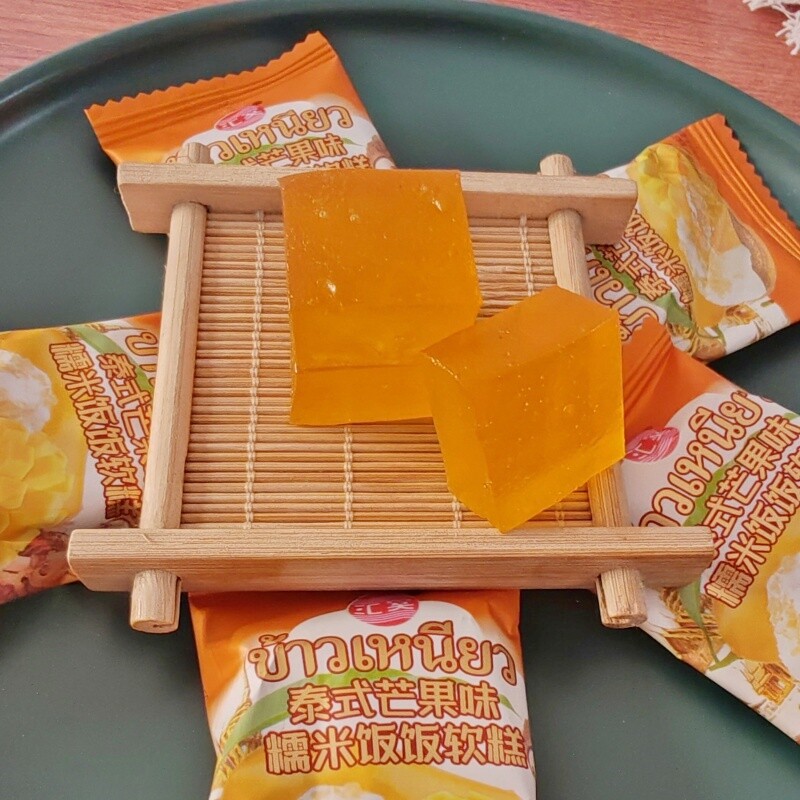新货汇奚泰式芒果味糯米饭饭软糕软糖榴莲味散装独立小包装休闲零