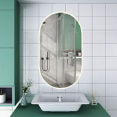 led壁挂亚克力发光镜子洗手卫生间梳妆镜防雾触摸屏智能浴室镜