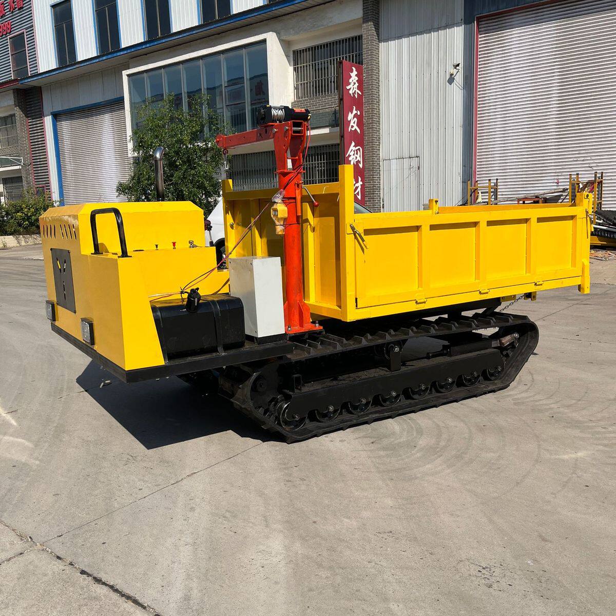 热销山地爬坡履带运输车3-10吨遥控款全地形工程自卸车爬山虎履带