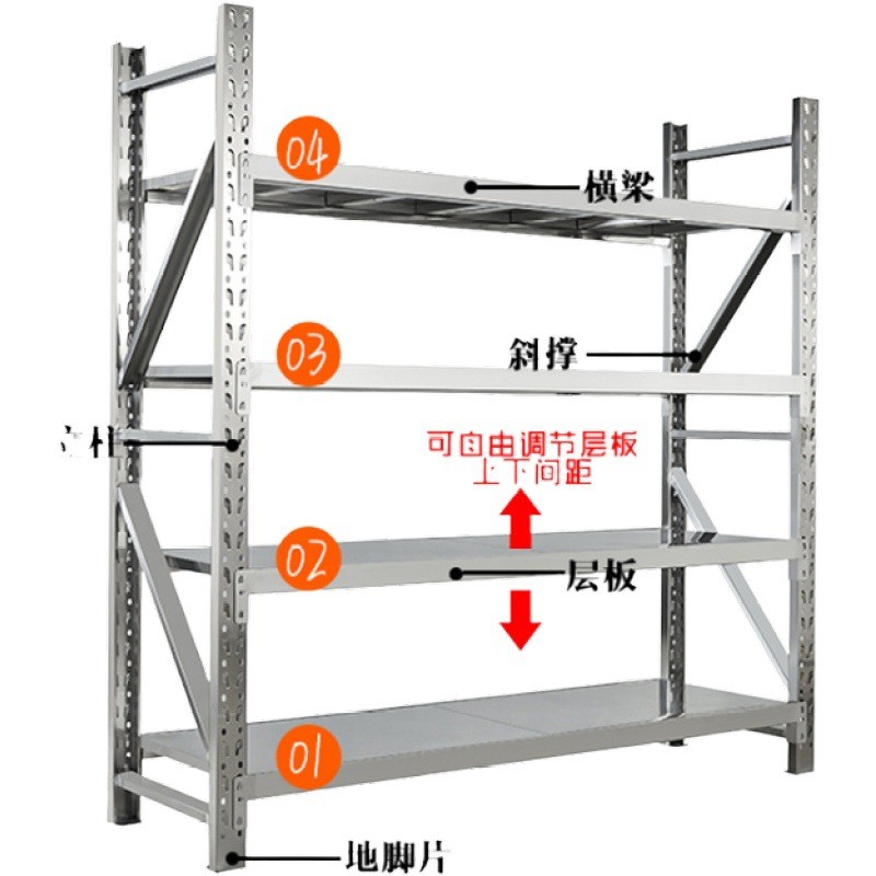 仓储货架仓库货架海安不锈钢货架海安轻型货架