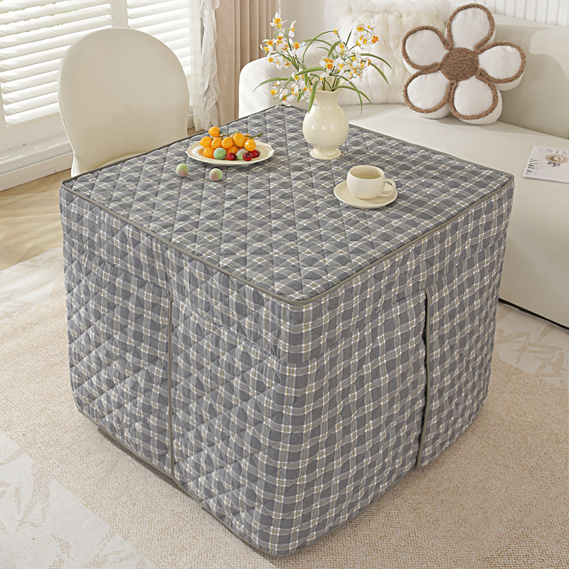 新款电炉罩烤火桌子烤火套罩桌布罩家用正方形取暖桌罩套冬季加厚