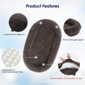 短毛人类狗窝床人宠大号狗床大型人类狗窝人狗床