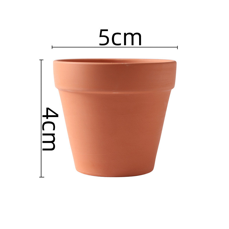 特大号素烧红陶花盆多肉吸水景观陈设落地大花盆陶罐透气套盆包邮