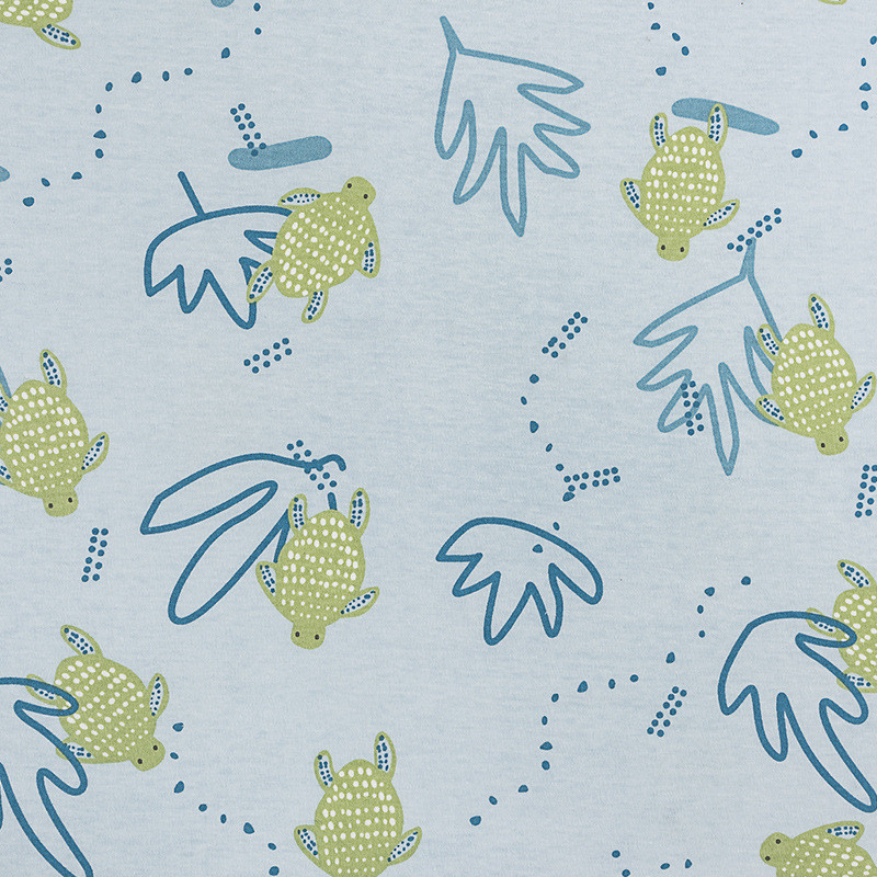 全棉双面布40支精梳棉卡通面料面料婴童抱被睡袋印花