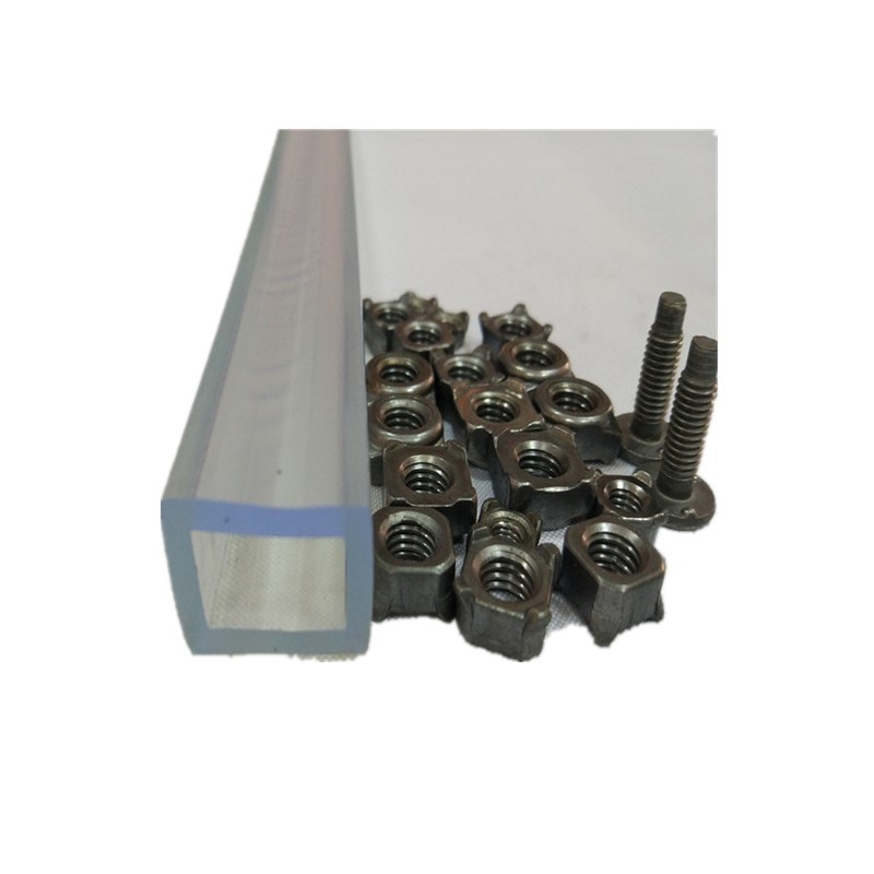 厂家供应pvc可软方管螺母输送方管软质透明颜色透明定制