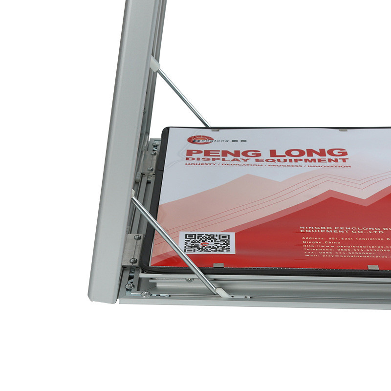 定制带框45mm铝合金相框宣传框防盗广告框画框带锁钥匙镜框