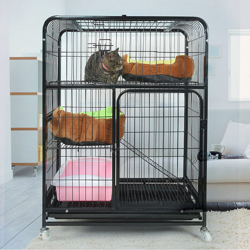 猫笼子猫别墅三层宠物猫笼猫咪用品四层笼子双层猫笼