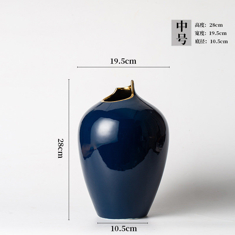 陶瓷花瓶摆件现代简约花器仿真花瓶样板房软装饰品电镀描金花瓶,农机/农具/农膜,播种栽苗器/地膜机,淘宝优惠券,粉丝福利购,淘宝优惠卷