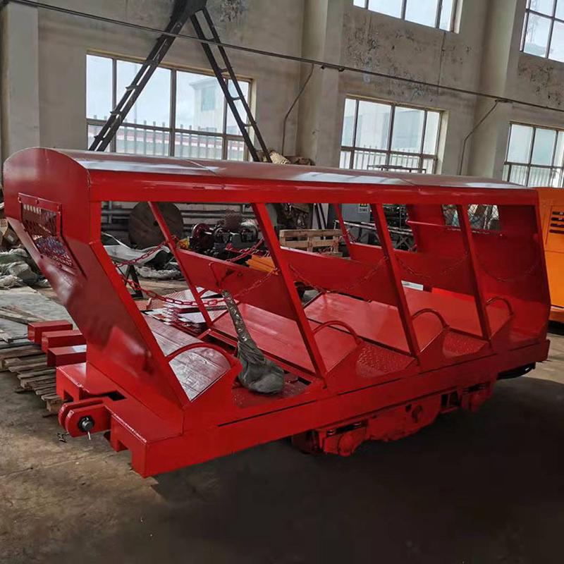 热销中旺大型抱轨式全自动平巷人车矿用设备煤矿斜井人车机器设备