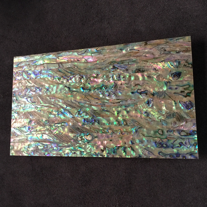 1mm厚双面天然鲍鱼贝壳板五彩纹贝雕花创意母片镶嵌特色装饰材料