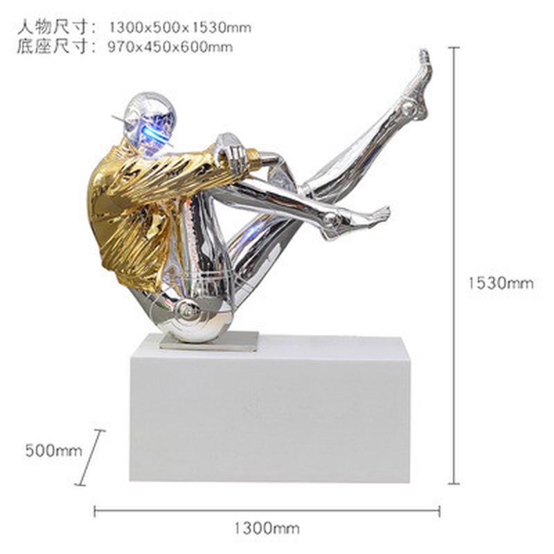空山基摆件未来机械姬女神雕塑艺术人物模大型落地灯ktv酒吧装饰