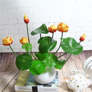 【小荷花套装】真花绢套装摆放花桌花新款工艺插花